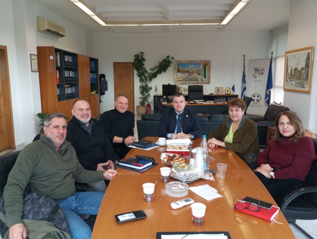 Σύσκεψη εργασίας της Δημάρχου Δήμητρας Τσεβά με τον Αντιπεριφερειάρχη Αν. Αττικής Δημήτρη Δαμάσκο